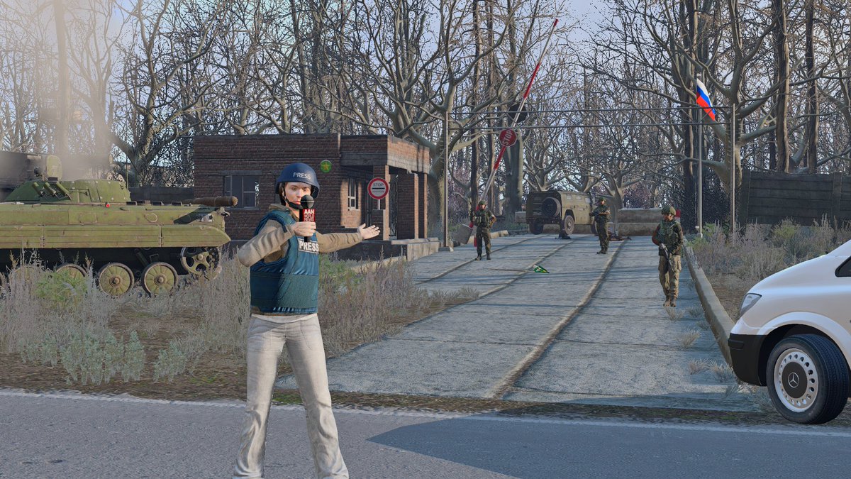 From the post "Zeleno" the rebel troops supported by #Russia captured the post.

The #Chernarus troops, unable to cope with the enemy push, were forced to retreat 20 km.
#Dogechnya 
#CDF
#Arma3