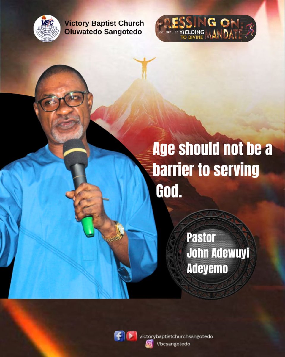 Vbcsangotedo's tweet photo. Sermon Title: Pressing on Yielding unto Divine Mandate https://t.co/hQkwKBz1g1