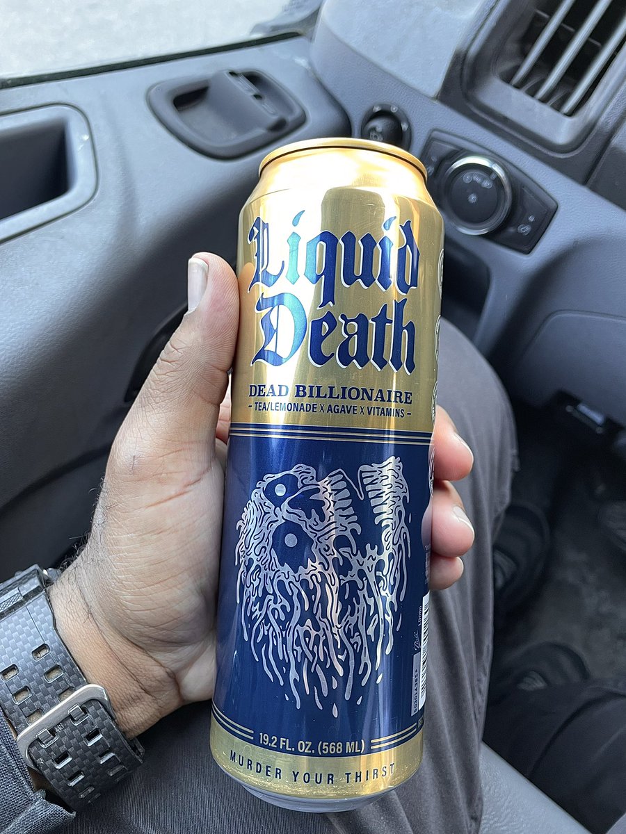 Why did i try a liquid death can today & picked up their tea & lemonade ...