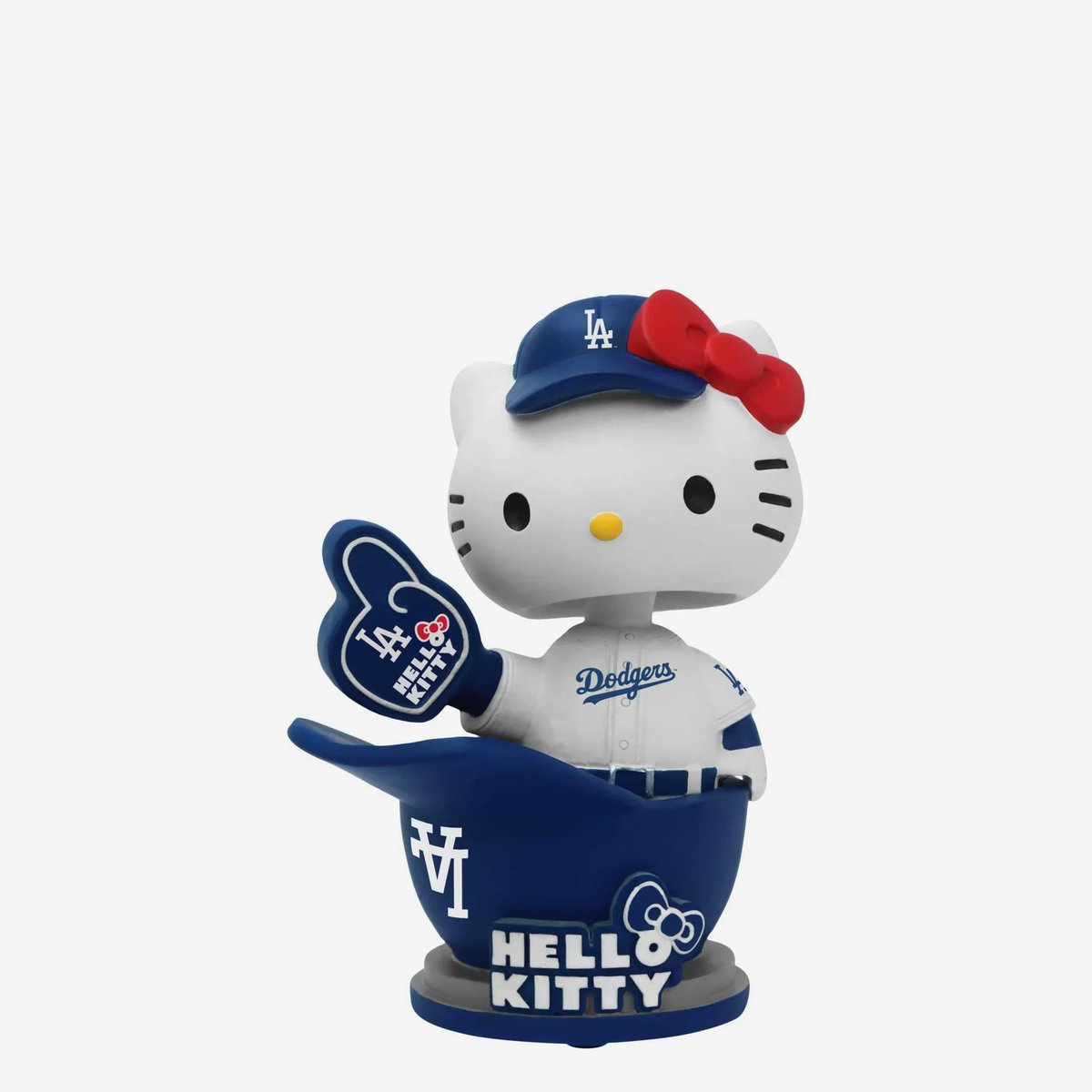 DodgersNation's tweet photo. A new Hello Kitty x Dodgers baseball helmet bobblehead has been released 🤩

If you can't make Hello Kitty Night at Dodger Stadium, here's a great alternative! There are only 225 available.

Buy yours here: https://t.co/B7MNTSlgV8 https://t.co/4fbSNUIM9Q