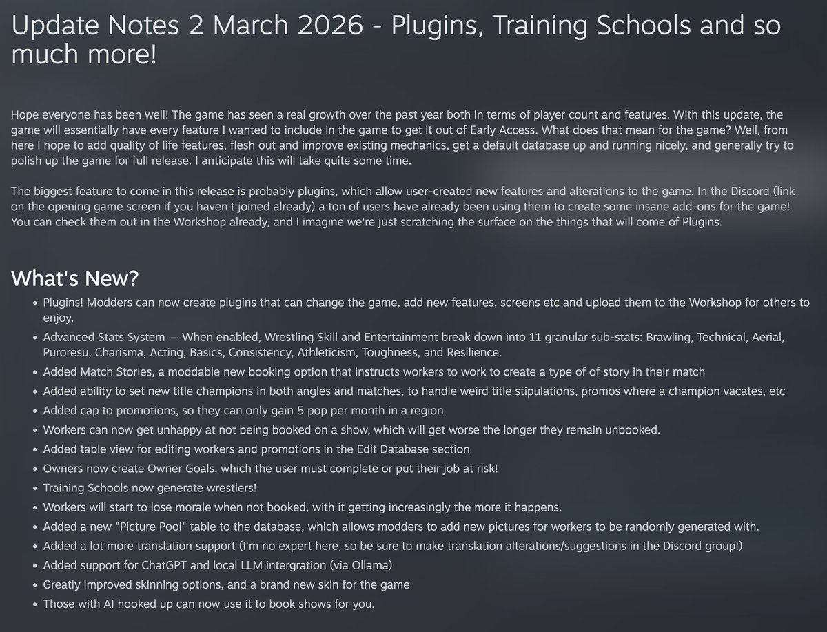 Pro Wrestling Sim tweet media