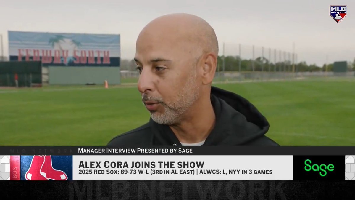 The top of the Red Sox' batting order, according to Alex Cora:
1. Roman Anthony
2. Trevor Story
3. Jarren Duran
MLB Network + @SageUSAmerica