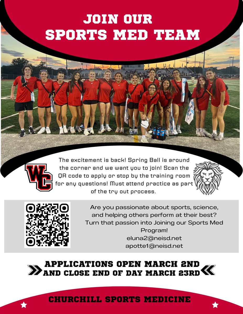 Churchill Athletic Training tweet media