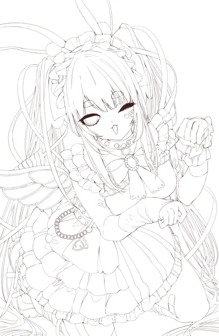 ぺこーらのラブノカサブタ良すぎて描き始めだした雰囲気すこ 