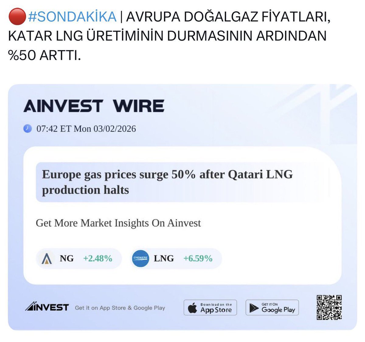 Sevin ya da sevmeyin…

Berat Albayrak’a bu ülkenin bir teşekkür değil, iki teşekkür ve bir özür borcu var.

Bugün İran–ABD–İsrail gerilimi Avrupa’yı doğalgaz kriziyle sarsıyor, fiyatlar %50 fırlıyor.
Peki Türkiye neden aynı panikle savrulmuyor?

Çünkü yıllar önce “kriz gelirse