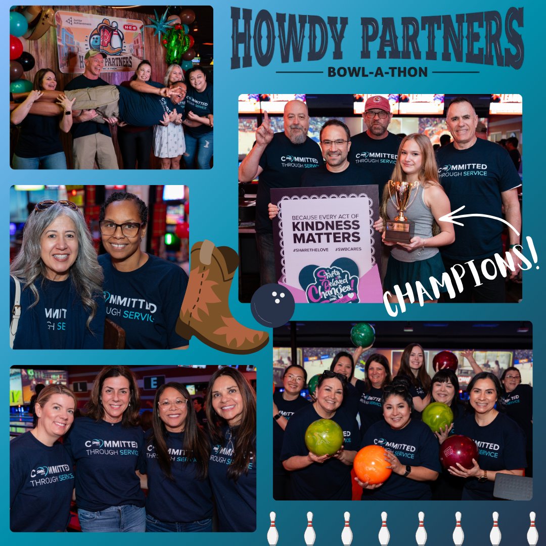 SWBCServices's tweet image. We wrapped up our Share the Love campaign with a Bowl-A-Thon benefiting @JA_USA here in South Texas — and what a finish! Thank you to everyone who participated and helped make a meaningful impact for future generations. #SWBCares #ShareTheLove #JuniorAchievement