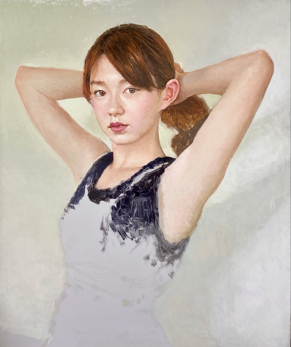 中上誠章、【凛】、希少な大判額装用画集より、美品、日本人画家、新品額装付 中上誠章、【凛】、希少な大判額装用画集より、美品、日本人画家、新品