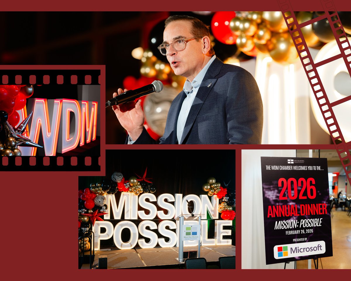 Last Thursday evening, I attended &amp; briefly spoke at <a href="/WDMCHAMBER/">West Des Moines Chamber of Commerce</a>'s 2026 Annual Dinner - Mission: Possible. 

I  spoke on the importance of working collaboratively with key partners and local governments across Polk County and the greater central Iowa area.