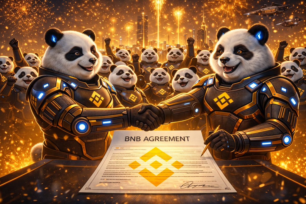BNB agreement completed. 🤝💛

Transition finalized.
Network activated.
Community united. 🐼🔥
Pandai is now stronger, more global, and more determined. 🌍🚀

A new era has begun.

#Pandai
#BNBChain
#BNB
#Crypto