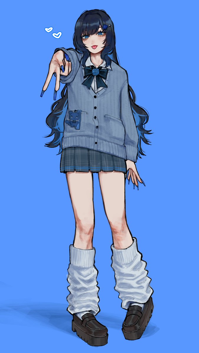 gyaru ✌️💙 #Adoart