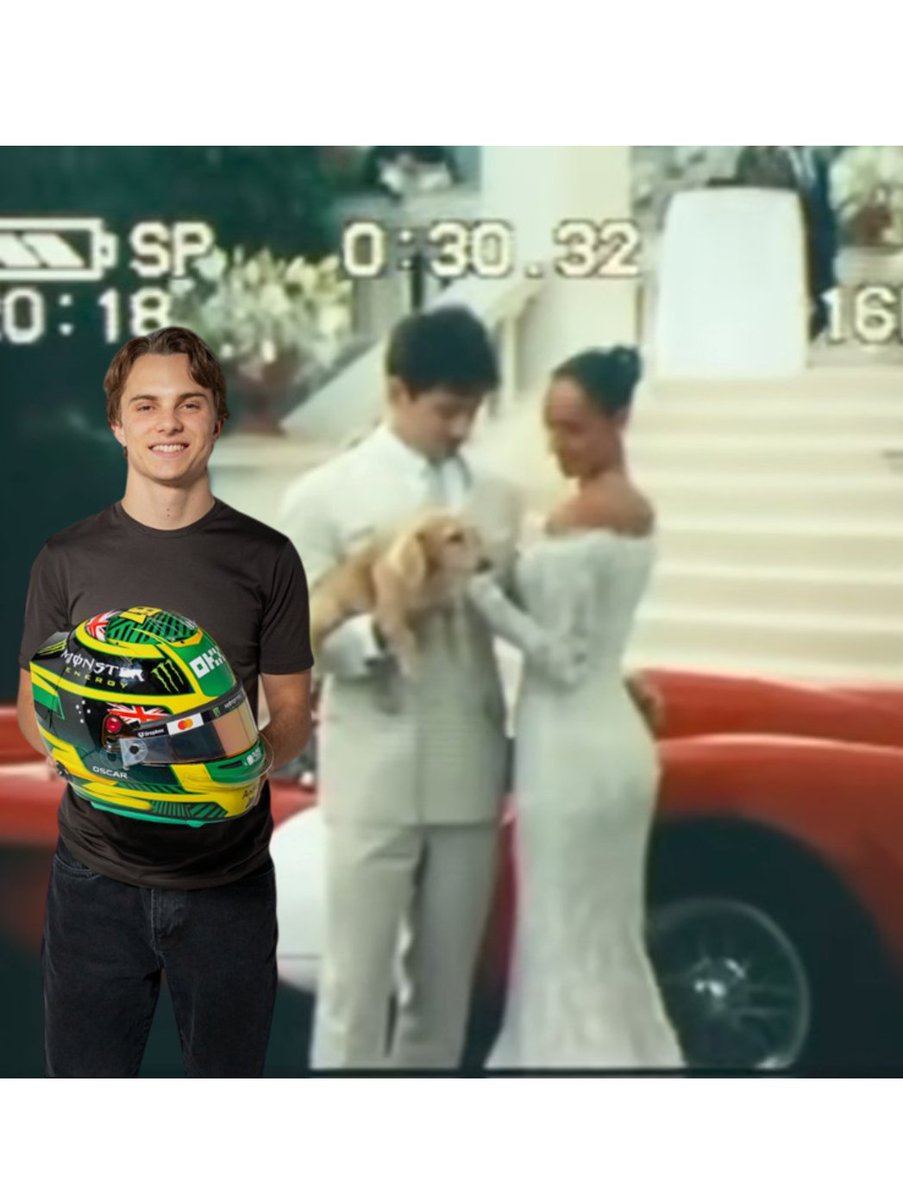 McLaren’s Oscar Piastri attends the wedding of his fellow F1 driver, Charles Leclerc.