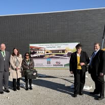HannigInc's tweet photo. New Project for completion in 2027!!  We had a very successful groundbreaking today for the Aquatic Center Addition at the Putnam County YMCA in Greencastle, IN.   We move one step closer to making this dream a reality!!  Thanks to everyone who attended, especially Our HCI Team!! https://t.co/gZvhzPPqbB