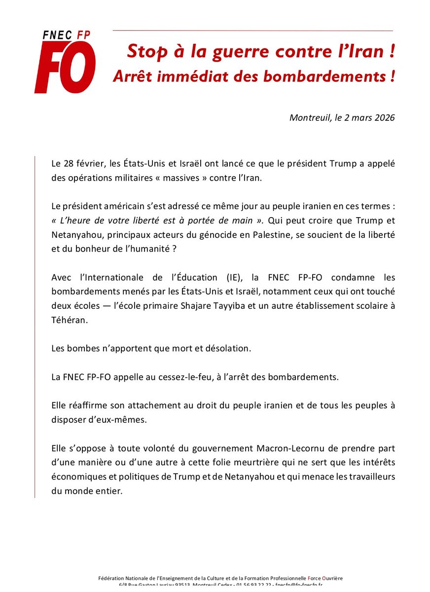 FNEC FP-FO tweet media