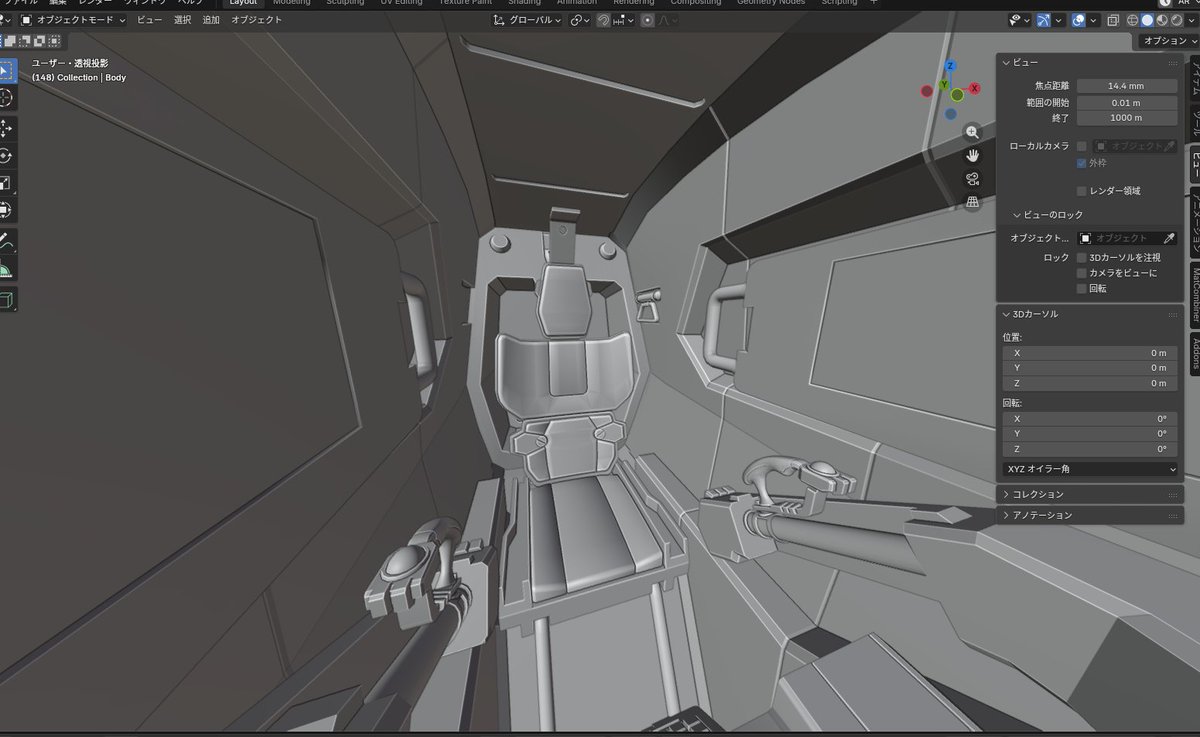 たつおラボ◀︎ 3Dモデリング&お絵描き tweet media