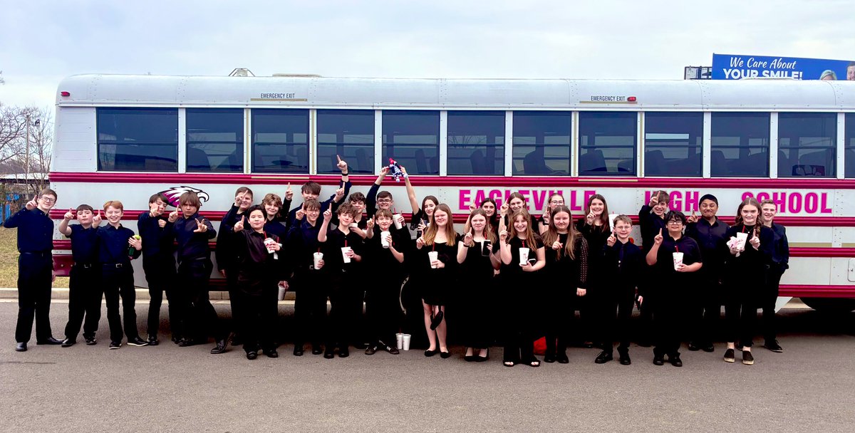 EaglevilleBands's tweet photo. Congrats to the Middle School Concert Band for receiving Superior Ratings at the Tri-Lakes Concert Festival!! Proud of this group which included 11 first year musicians! 🎶🦅🎶🦅 https://t.co/MyjQOsPzXh