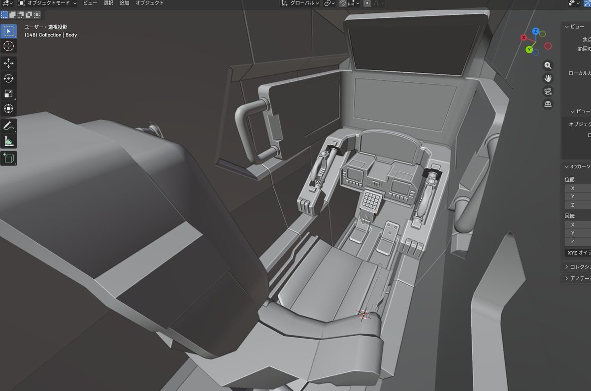 たつおラボ◀︎ 3Dモデリング&お絵描き tweet media