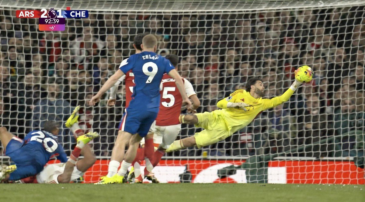 The last 6 minutes were the longest minutes in my life 
This save will sure win us the league 🏆and i will come back here to give the round of applause to David Raya 👏🏼👏🏼👏🏼
#coyg #AfcvsChe