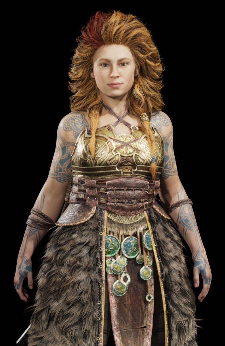 GodofWar_AR's tweet photo. • آيلاند أوستن ستجسد ثرود (Thrud): الابنة الصغرى لثور وسيف، فضولية ولطيفة، ولها علاقة خاصة بجدها أودين. https://t.co/nqt8wu857n