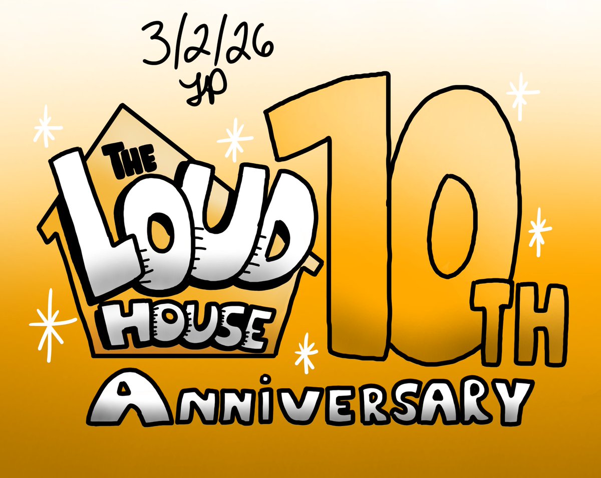 JordanP__24's tweet image. Were only 2 months away from the 10th year of The Loud House so I decided to make my custom logo for the series 10th year.

#theloudhouse #logoart #10thyear