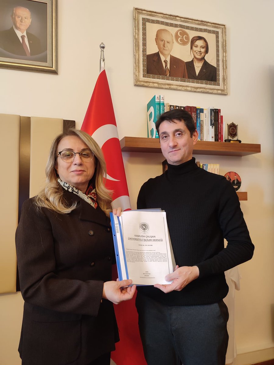 <a href="/MeclisinSesi6/">Meclisin sesi 🏛️</a> Kamuda çalışan üniversite mezunu işçilerin kamu personel reformu kapsamında değerlendirilmesi için yürüttüğümüz çalışmalar, MHP Grup Başkanvekili ve Nevşehir Milletvekilimiz Sayın Prof. Dr. Filiz Kılıç’a iletilmiştir.
Eşit işe eşit hak, liyakate dayalı statü ve adil bir kamu