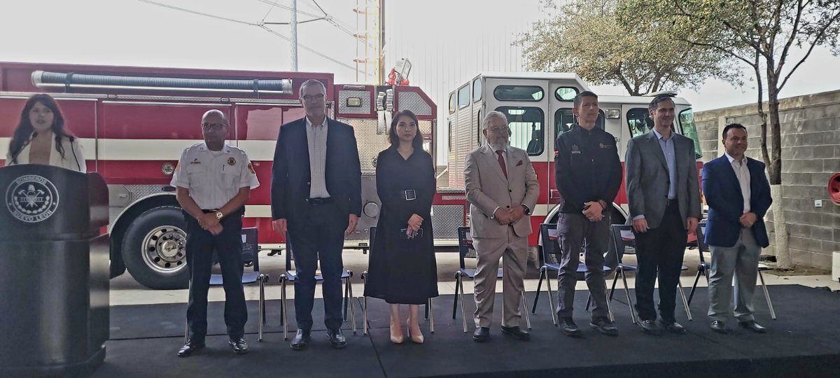 interpuertoMTY's tweet photo. Reapertura de la "Estación de Bomberos Salinas Victoria No. 14". Agradecemos al Patronato de Bomberos de Nuevo León, al municipio de Salinas Victoria y cada una de las empresas involucradas. https://t.co/l3ZUKPjgYS