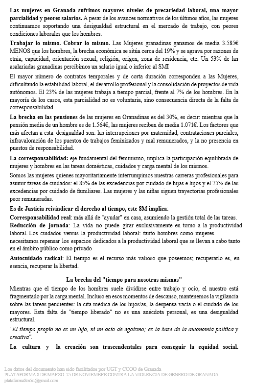 Plataforma 8M/25N Granada tweet media