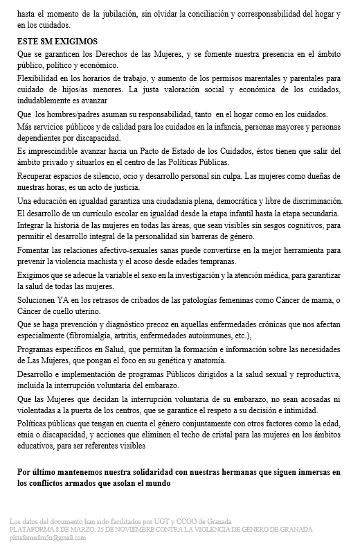 Plataforma 8M/25N Granada tweet media