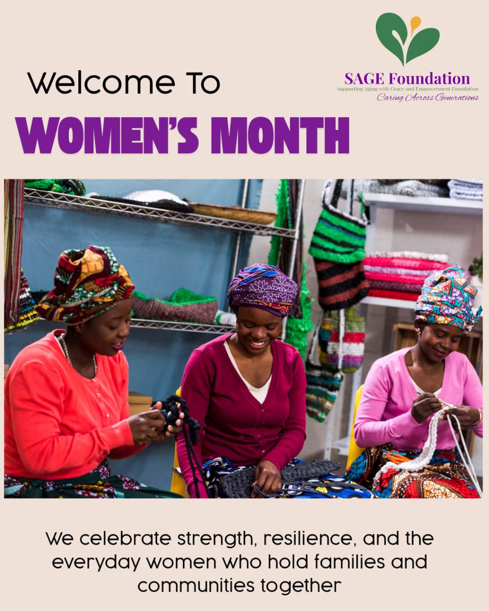 Sagefound_ng's tweet image. This Women’s Month, we celebrate the strength, resilience, and impact of women shaping our families and communities.
We see you. We honour you. We celebrate you. 💛
Tag a woman who inspires you.
#internationalwomensmonth #AfricanWomen  #CommunityBuilders #SAGEFoundation
