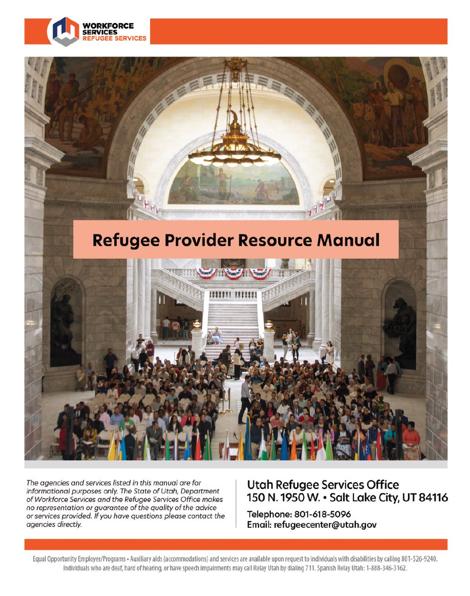 Did you know the <a href="/HHSGov/">HHS</a> awarded Utah Workforce Services $19 MILLION to spend on Refugee Entrant Assistance in 2024? Granite School District received over $500,000 as a sub-awardee. 

The NGOs - published BY THE STATE OF UTAH in a 100+ page PDF- all fight over this money.