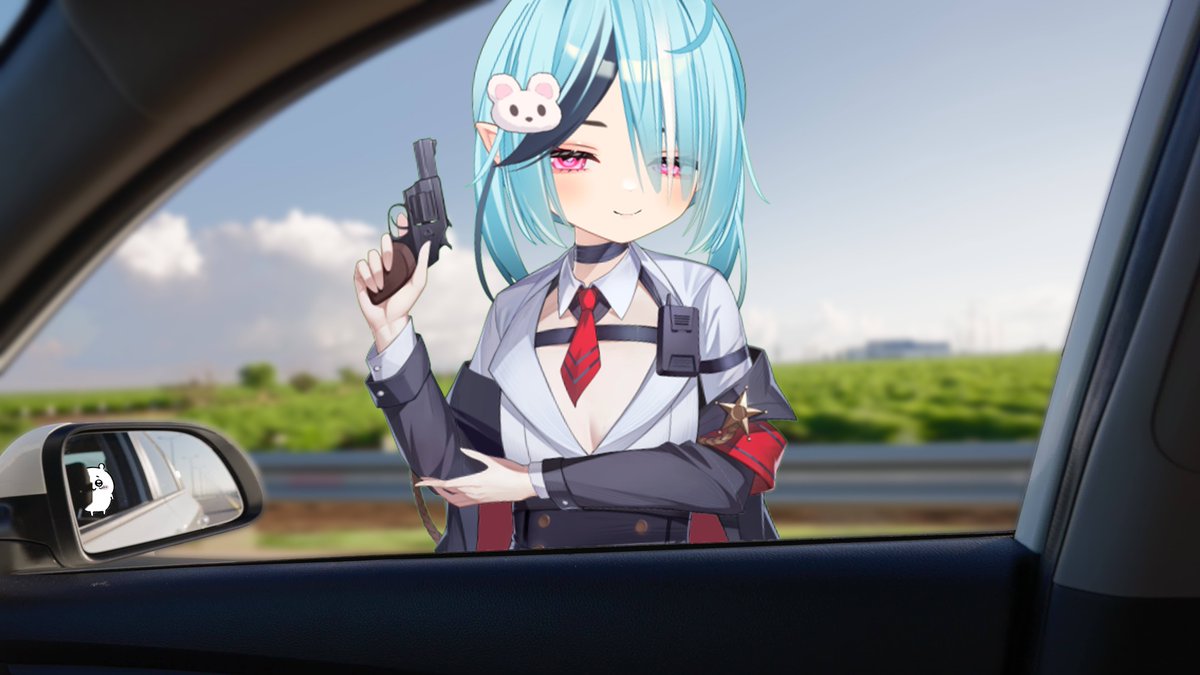 zenyahima_old's tweet photo. excuse me, i'm going to have to check your vehicle sir, you've been flagged as suspicious! https://t.co/N80vEtxsZD