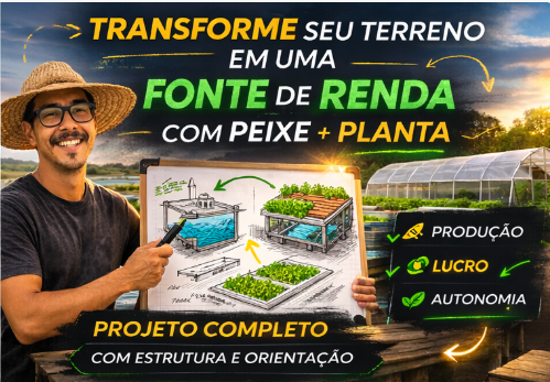 Hoje é possível produzir peixe + hortaliças no mesmo sistema, de forma sustentável e com potencial comercial.
