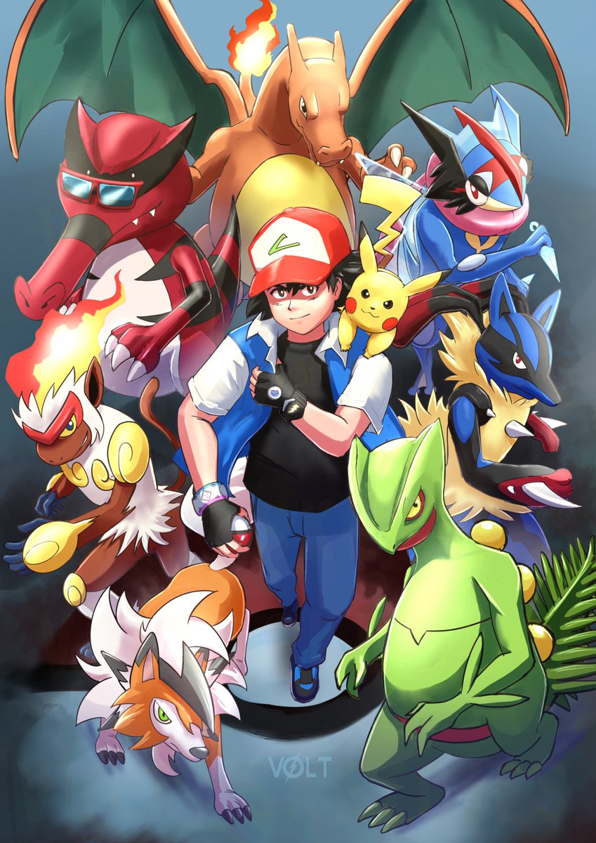volt_sketches's tweet photo. Ash and his strongest mons of the regions

#Pokemon #Pokemon30 https://t.co/J6m1y8W4MA
