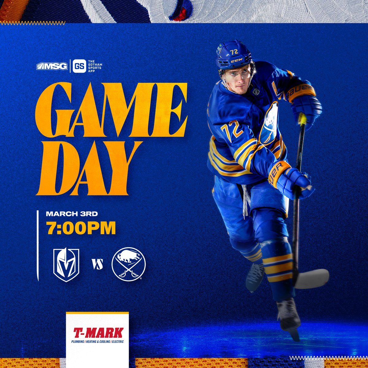 BuffaloSabres's tweet photo. WE'RE HOME! ⚔️

🎟️ https://t.co/aF5D6rp7Us
📺 https://t.co/xpiwlMIITP 

#LetsGoBuffalo | #sabrehood