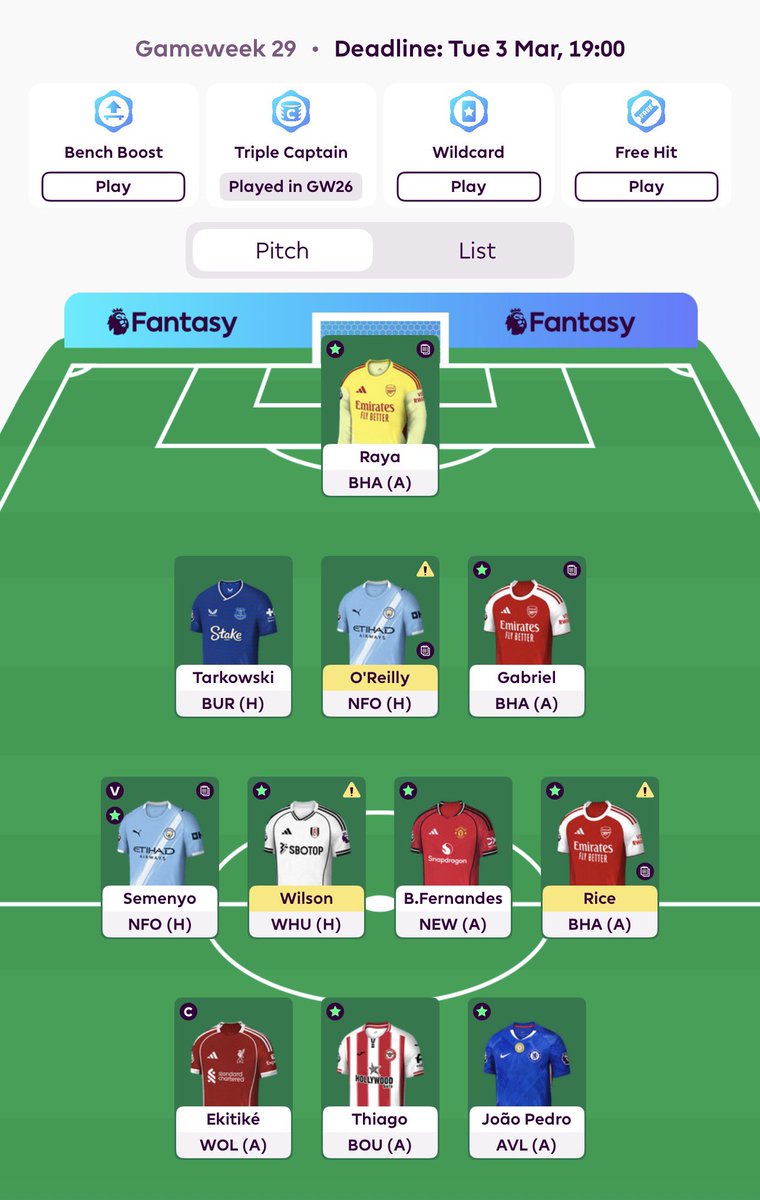 DynoFPL's tweet photo. GW29:

Haaland -> 🇫🇷🐍 

OR 🌍: 30k

#FPL https://t.co/YEJQL0YaVc