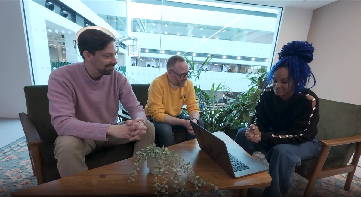 Screenhouse_TV's tweet photo. To kick off the BBC'S AI Unpacked Week, our film tonight on @BBCTheOneShow sees @lucyhedges investigating how scammers, and those trying to protect us from them, use artificial intelligence – and she meets Daisy the AI Granny, who wastes scammers’ time. https://t.co/ujONmxa4bJ