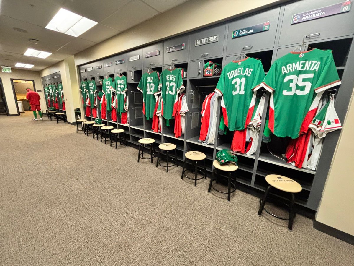 CRocioContreras's tweet photo. Todo listo en Salt River Fields para el juego que la selección mexicana sostendrá ante los @Dbacks este martes, previo a su debut en el Clásico Mundial de Beisbol 2026. https://t.co/dtJGgMbDZx