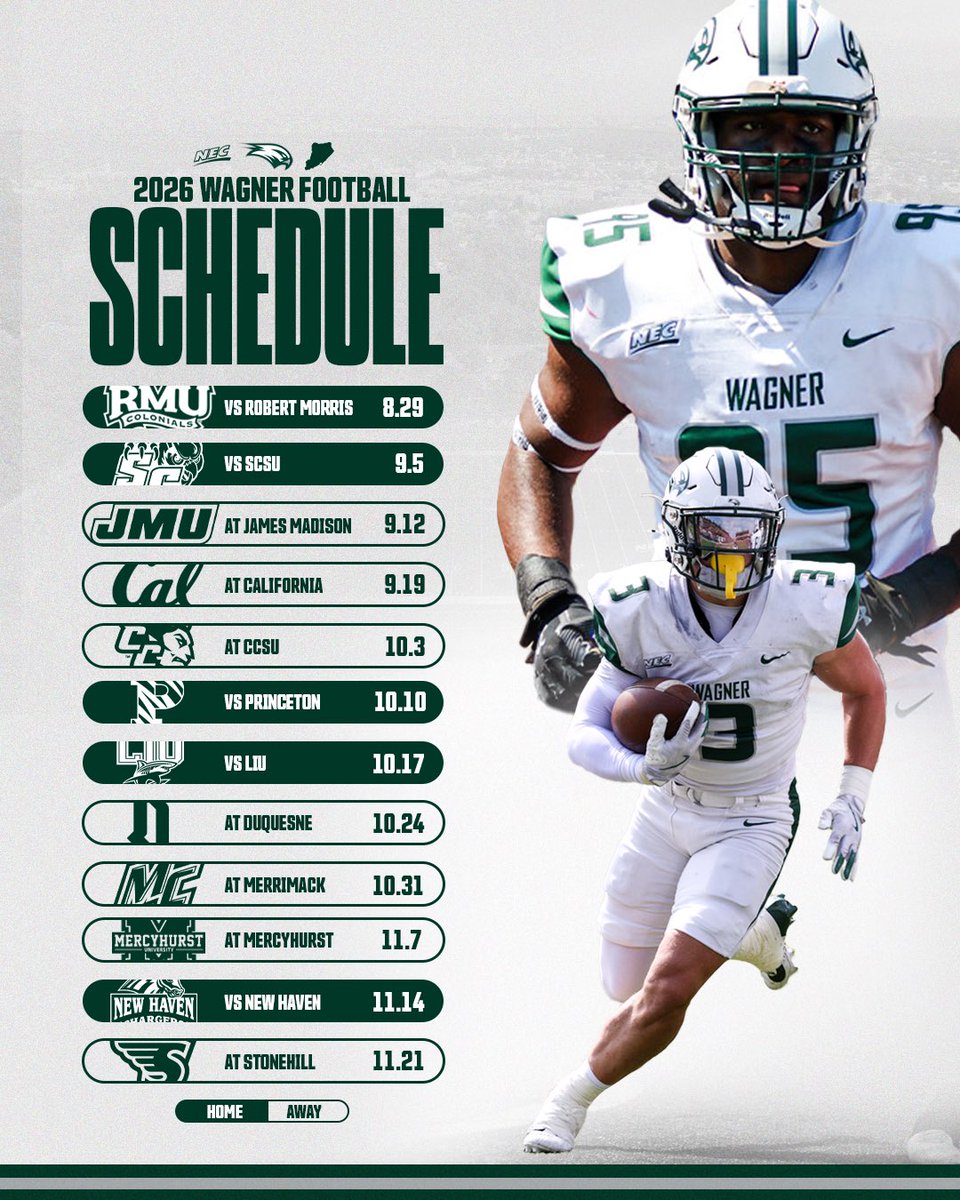 Wagner College Football tweet media
