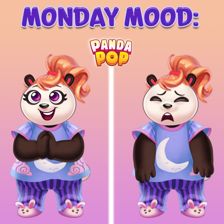 PlayPandaPop's tweet photo. Monday morning: Expectation vs. Reality! 🐼☕️

Are you waking up like Happy Mama or are you feeling more like Snoozing Mama today? 😴✨ Tell us which side of the bed you woke up on in the comments! 👇 https://t.co/35vFMPgSLY