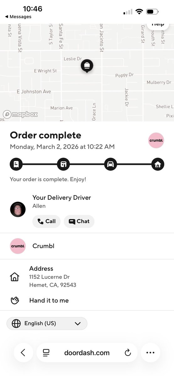 _ThuglifeLo's tweet photo. @DoorDash can you please get nicer drivers? The driver even rudely delivered something that was a gift. He was unpleasant. I’ve never experienced this before. https://t.co/tcUs7eokYm