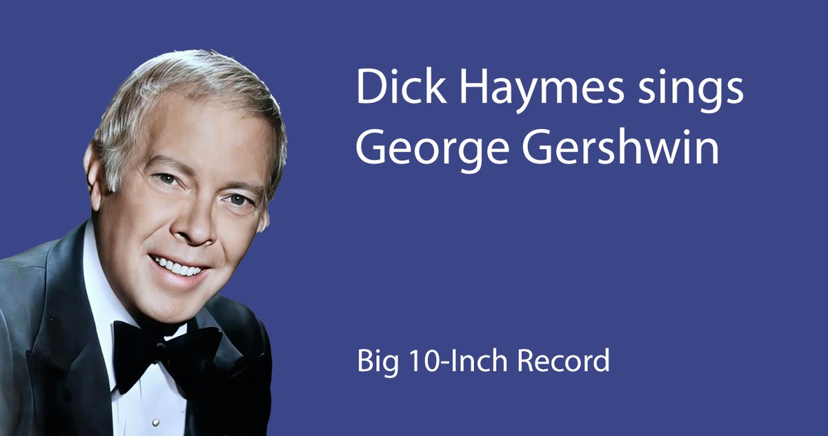 BusterBig10Inch's tweet photo. From 1976, an National Public Radio program of Dick Haymes singing the music of George and Ira Gershwin. This is from the "American Popular Song" series with composer Alec Wilder.

https://t.co/kBAhgibkbq https://t.co/B5b3XjSn9c