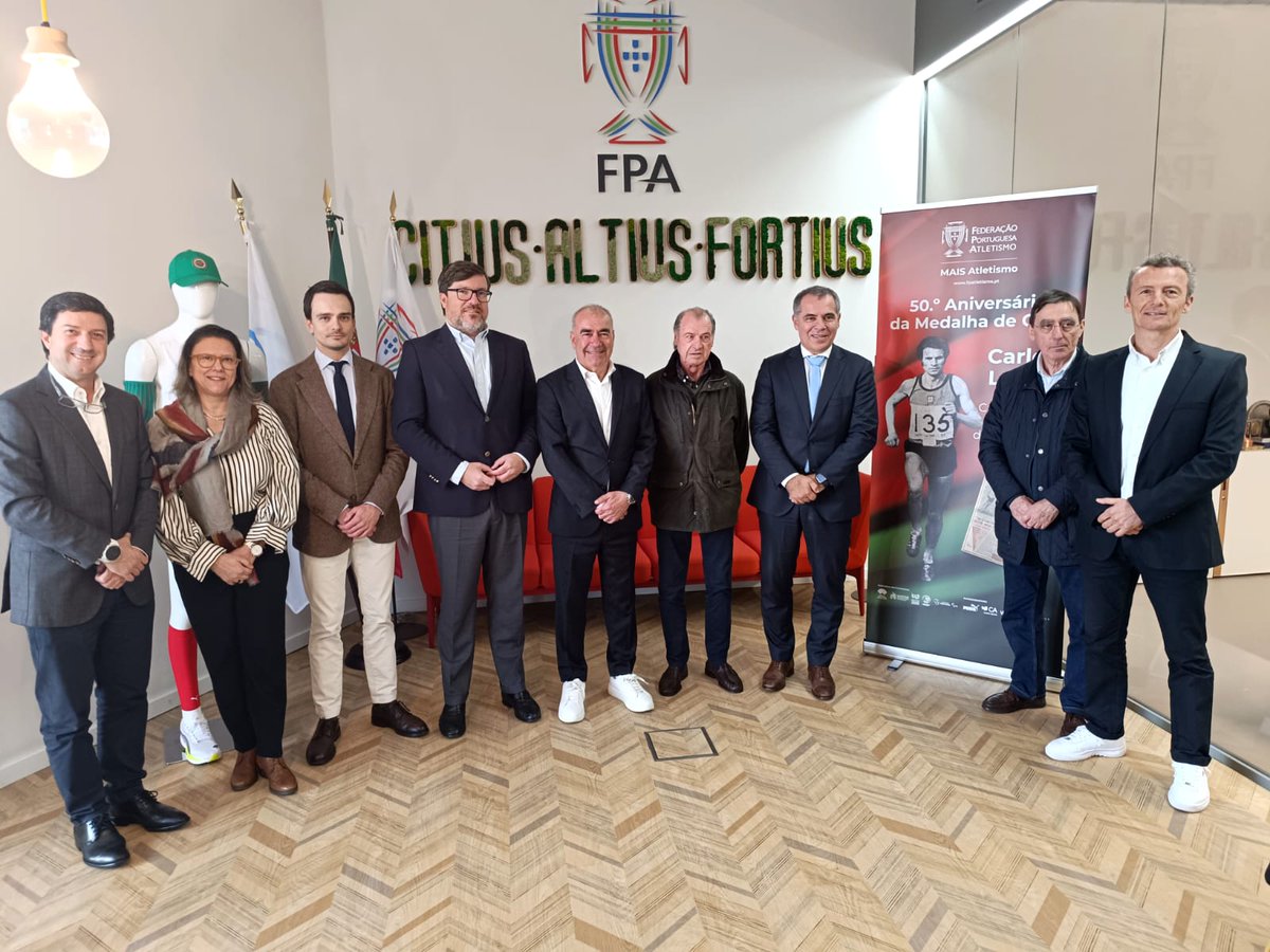 50 anos da 1.ª medalha de ouro de Carlos Lopes

A FPA assinalou os 50 anos do título mundial de Corta-Mato (1976), marco que antecedeu o ouro olímpico em Los Angeles 1984 — o 1.º de Portugal.

A FdD associou-se e fez-se representar pela sua Presidente do CA, Susana Feitor.