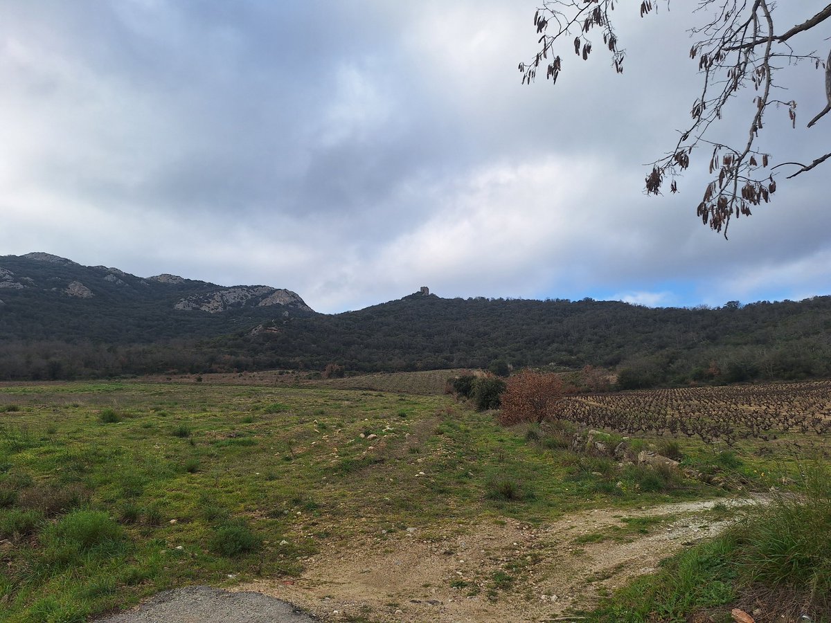 The Fire Tower at #Lansac in the #Fenouilledes. 

The tower is one of a number stretching from the coast to quite far inland; they were used to warn the population of invaders.