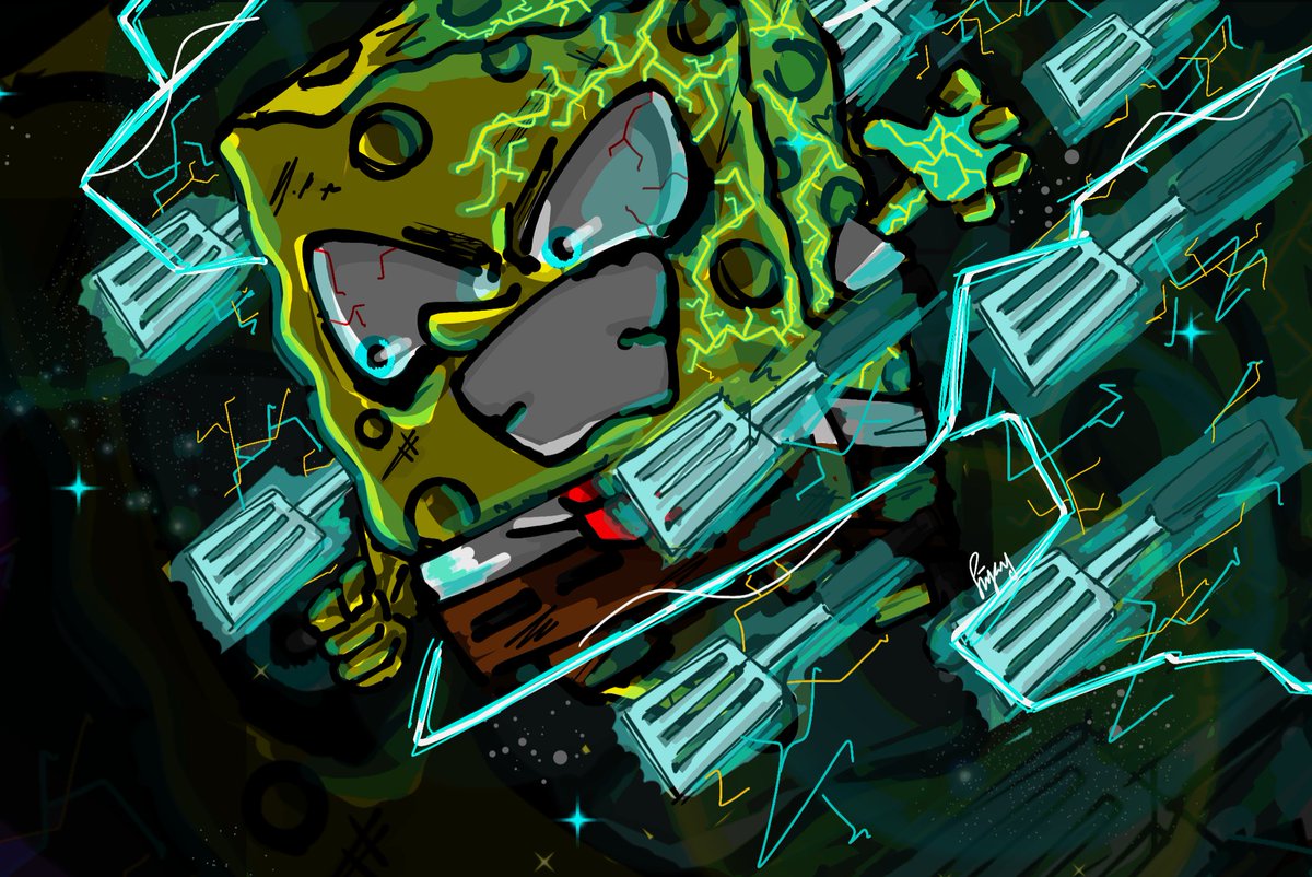 In the absence of new art, post an old one

#digitalart #spongebob #fanart