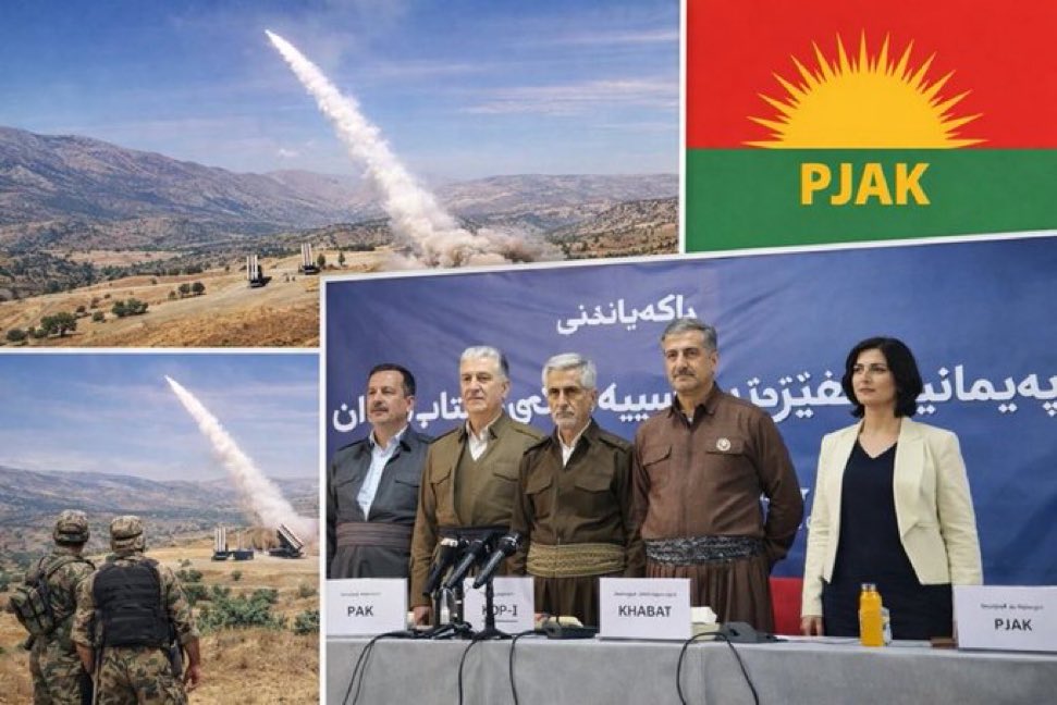 PKK’nın İran uzantısı PJAK:

“Tüm Kürt gençlerini saflarımıza davet ediyor ve İran’a karşı savaş için (ABD-İsrail’den) emir bekliyoruz.”

Bunların hepsi oç. ABD emir verir size bekleyin geberin diye emir verir. Sonra ağlar Türkiye kurtar bizi, Sınırları aç diye yalvarırsınız.