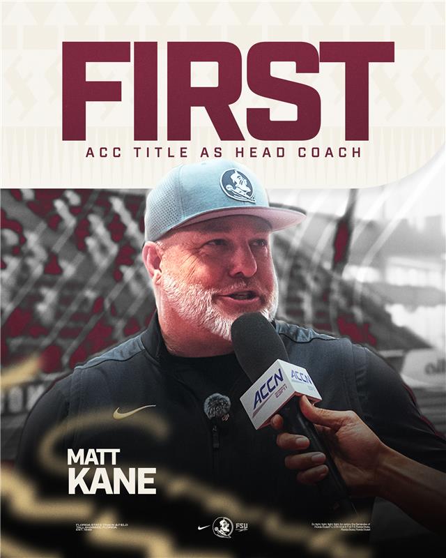 The first of many, congratulations, Coach Kane!🍢

#NoleFamily | #OneTribe
