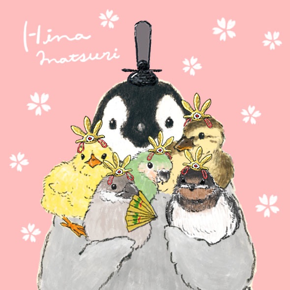 小さなおヒナさま達です🐣✨(ﾍﾟﾝｷﾞﾝﾓﾋﾅﾀﾞﾖ🐧)ハッピーひなまつり🎎