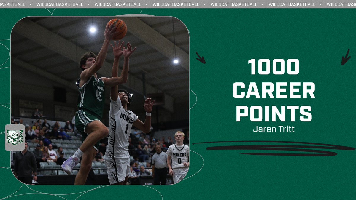 1,000 Career Points! Congratulations to Jaren Tritt for reaching this milestone in last weeks Regional Tournament!
