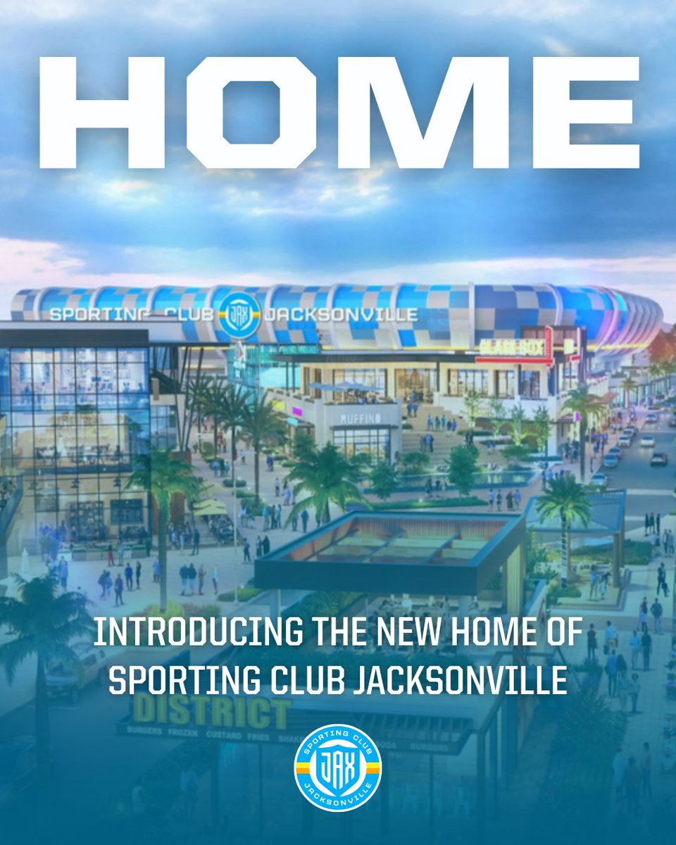 Welcome home 🏠

Sporting JAX is proud to announce a site in the Town Center area that will serve as the permanent home for the club and anchor a transformative mixed-use sporting and entertainment district in North Florida. 

📰 sportingjax.com/news/2026/03/0…

#ProSoccerProJAX