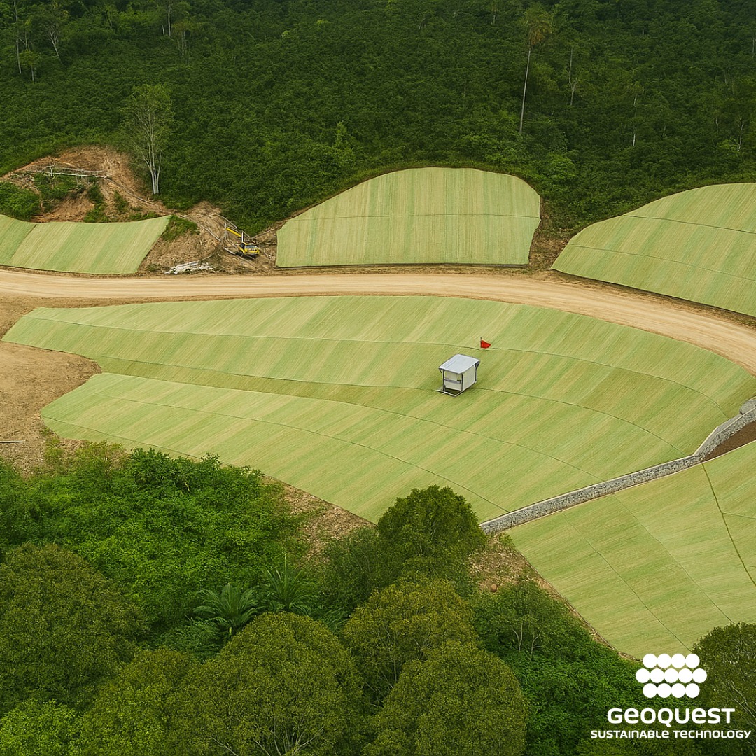 terra_armada's tweet photo. As biomantas e geomantas são produtos #geossintéticos que atuam na proteção contra erosões superficiais nos taludes que são geralmente provocadas pela incidência de chuvas. ✅️

ℹ️ Entre em contato com nossos especialistas: 
📞 (21) 2233-7353
📧contato@geoquest-group.com.br https://t.co/Hb5zMQeoO4