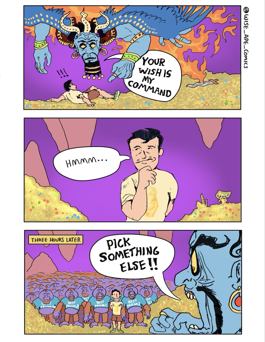 after orangutan 100 it was out of sheer curiosity..